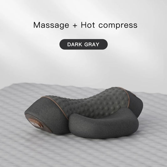 3 In 1 Neck Massager Pillow Electric Cervical Pillow Lifting Traction Relax Hot Compress Vibration Massage Neck Pain Relief