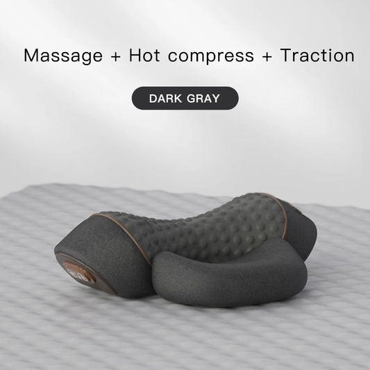 3 In 1 Neck Massager Pillow Electric Cervical Pillow Lifting Traction Relax Hot Compress Vibration Massage Neck Pain Relief