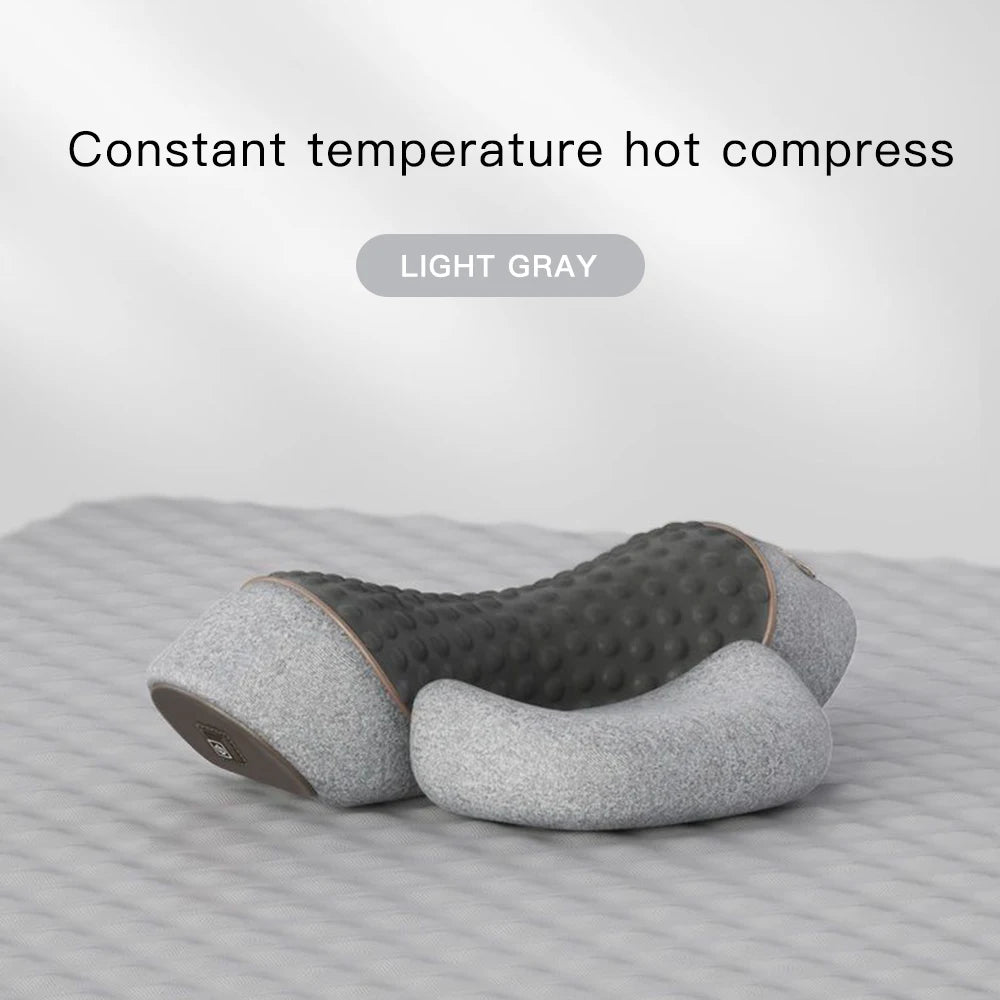 3 In 1 Neck Massager Pillow Electric Cervical Pillow Lifting Traction Relax Hot Compress Vibration Massage Neck Pain Relief
