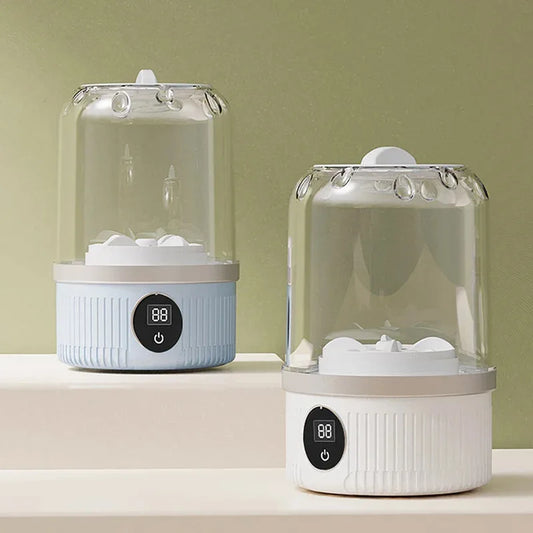 Mini Washing Machine Portable Washer Underwear Washer Rechargeable Automatic Laundry Cup Washing Machine Travel Home Dormitory