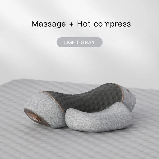 3 In 1 Neck Massager Pillow Electric Cervical Pillow Lifting Traction Relax Hot Compress Vibration Massage Neck Pain Relief