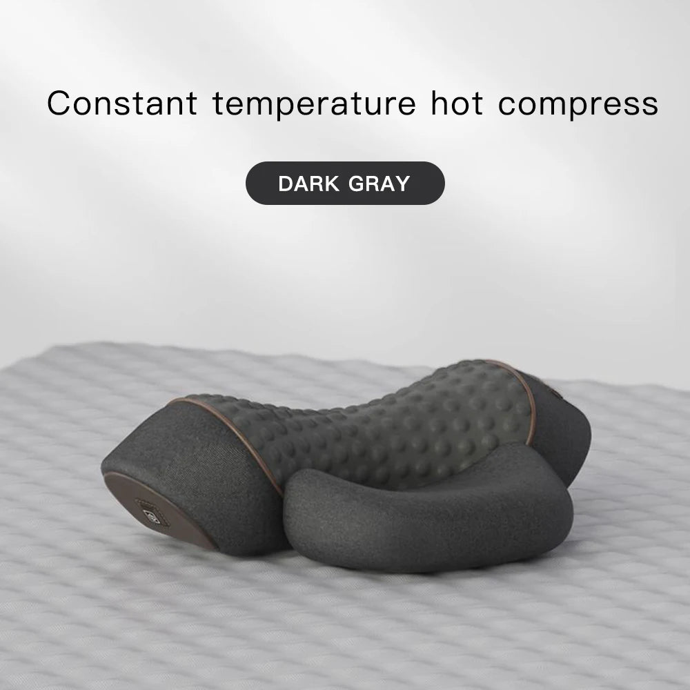 3 In 1 Neck Massager Pillow Electric Cervical Pillow Lifting Traction Relax Hot Compress Vibration Massage Neck Pain Relief