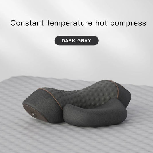3 In 1 Neck Massager Pillow Electric Cervical Pillow Lifting Traction Relax Hot Compress Vibration Massage Neck Pain Relief